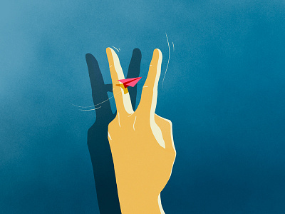 Peace Out drawing fly hand illustration paper plane peace peace out plane shadow shot