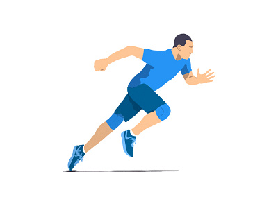 Be Active Stay Healthy part 2 art dribbble shot health illustration run running sport spot illustration sprint workout