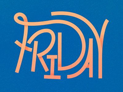 Friday lettering