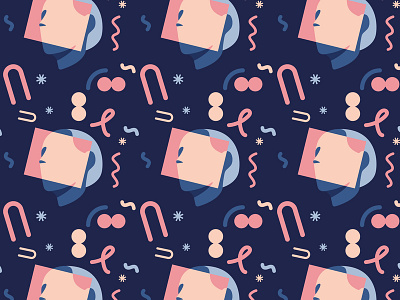 Abstract pattern abstract design drawing dribbble face graphic design illustration pastel pattern shapes shot