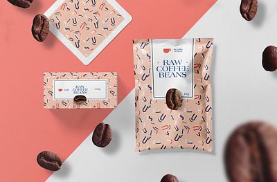 Fancy Coffee Packaging bean brand branding coffee fancy fresh packaging pattern raw coffee shapes