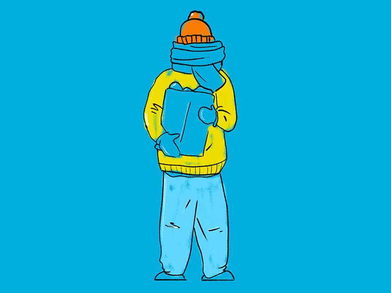 Cold days characters artwork character cold days drawing graphic design illustration