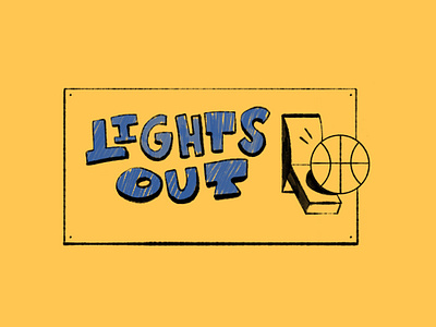 Lights Out Basketball basketball illustration lights nba out shot