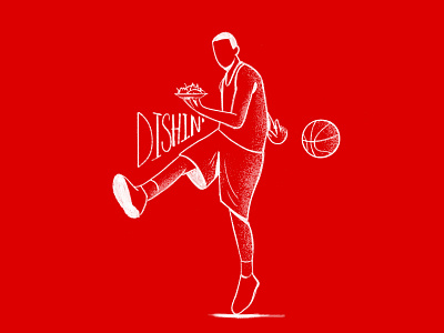 Basketball Lingo ball basketball character dish drawing illustration lingo player series