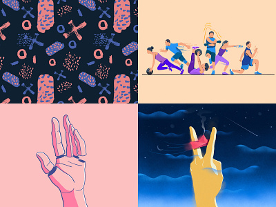 Top 4 shot from 2018 2018 character design drawing dribbble graphics hand illustration pattern shot top 4