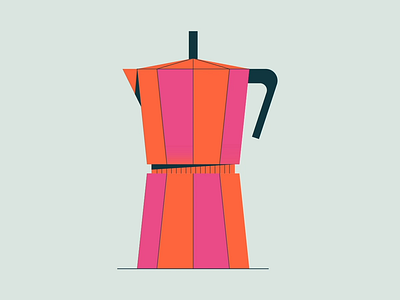 Coffee moka cafe coffee illustration moka motion pot