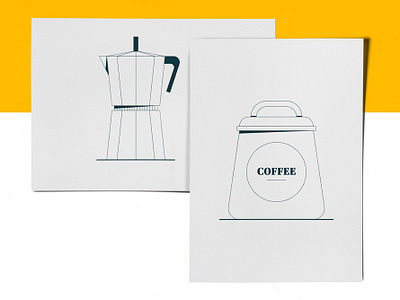 Coffee illustrations vol.2 cafe coffee design drawing graphic icon illustration minimal outline style vector