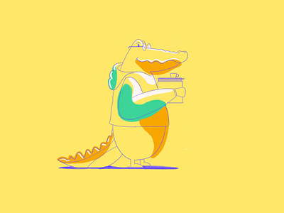 Animal character vol.2 aligator animal character drawing illustration proposal
