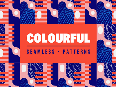 Colourful seamless patterns