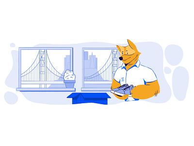 Archived apps app archive art character character design dog drawing illustration san francisco shot startup