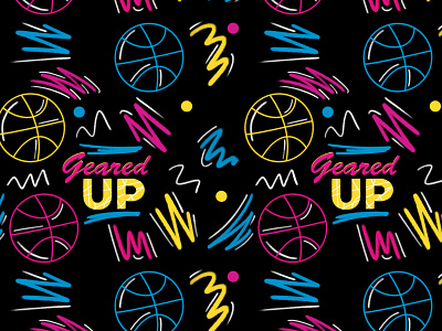 Basketball Pattern 90s basketball design illustration old school pattern