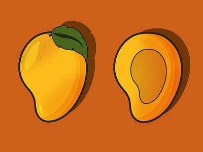Mango design food fruit illustration fruits illustration india lineart plants seeds summer vector yellow