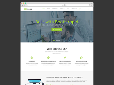 Engage - Free Bootstrap 4 Template agency bootstrap bootstrap 4 business free freebie html html5 template theme