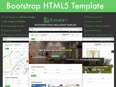 EstateX - HTML Real Estate Template