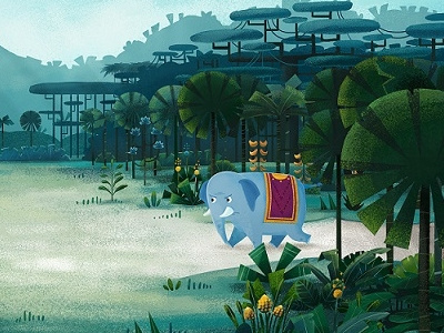 Welcome to the jungle! nature texture forest jungle character animated video cartoon series photoshop illustration background animation