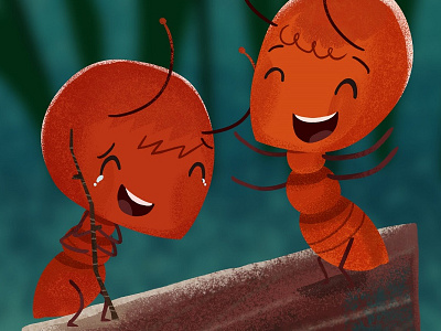 Laughter is the best medicine animals animated video animation ants background cartoon series character forest illustration jungle photoshop