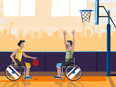 Paralympic Games ae animation ball basketball character animation design explainer motion paralympic games sport tvc