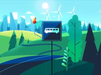Circular Economy #4 animated ad animation commercial ecology energy environment explainer motion design saving scandinavia video marketing wind energy