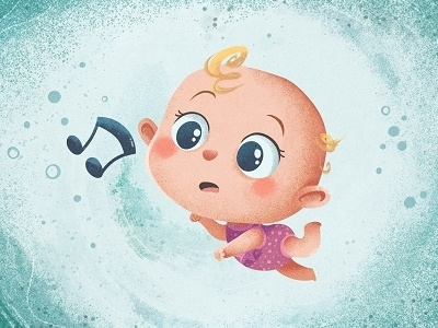 Bella in the Belly #1 animatedseries animation baby belly design illustration infant music