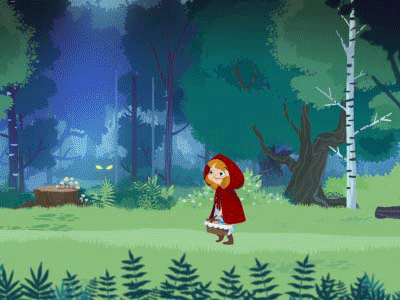 Little Red Riding Hood #1 ae after effects animated series animated video pre school animation for children book animation children educational animation educational content learning english little red riding hood rigging
