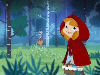 Little Red Riding Hood #2 ae after effects animated series animated video pre school animation for children book animation children educational animation educational content learning english little red riding hood rigging