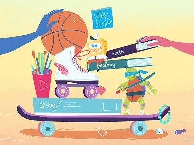 Kids Helpline #1 animation child children design illustration kids spongebob sports