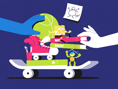 Kids Helpline #2 animation child children design illustration kids spongebob sports styleframe