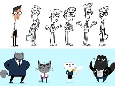 Character Design Set #2 by BluBlu Studios on Dribbble