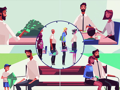 Sensei - the future of retail after effects animation background character animation commercial design explainer video explanatory video illustration motion design motion graphics shopping technology