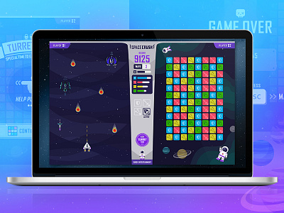 Game UI / Space Crush design flat game icon interface space ui