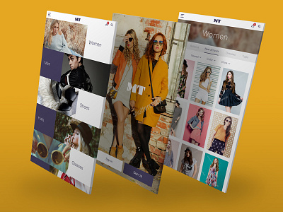 Fashion Brand App UI app design fall fashion interface mobile ui