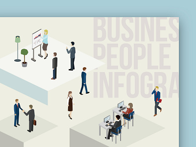 Business Infographic 2d 3d business flat illustration infographic information graphic people