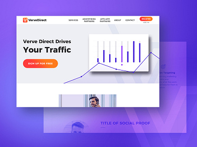 Desktop UI analytics blue business company design desktop ecomm ecommerce front page interface purple ui