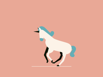 Unicorn / 36 Days of Type 36daysoftype horse jump loop motiongraphics nature unicorn