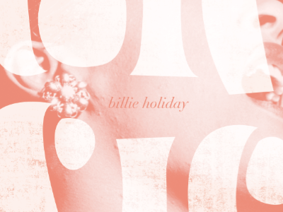 Billie Holiday illustration lau giraudo poster type