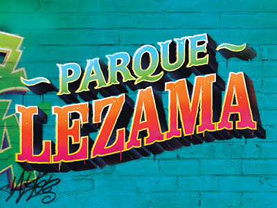 Parque Lezama lettering roberto bernasconi