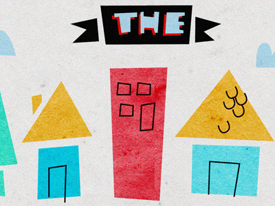 This is the town illustration lau giraudo poster type