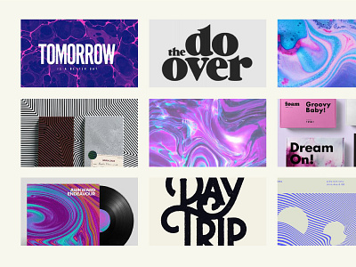 Psychedelic Vibes 70s gradient moodboard psychedelic texture