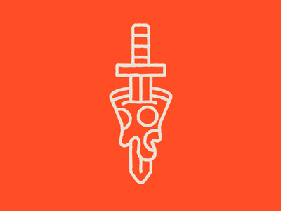 Pizza Sword! branding icon illustration pizza stamp sword