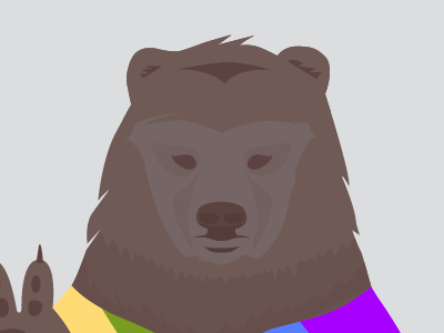 Bear — Illustration bear illustration poster vector