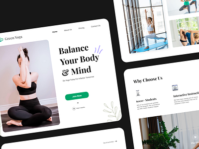 Green Yoga - Yoga Landing Page