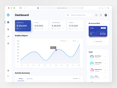 Finance Management Dashboard - UI