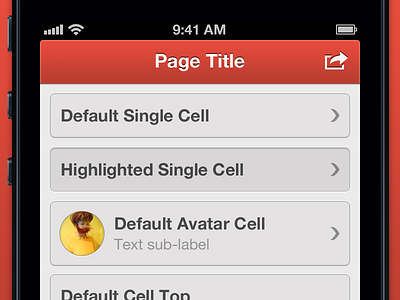 Revised UI (For A Fake App) ios iphone ui