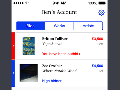 Account Screen account app ecommerce ios mobile paddle8