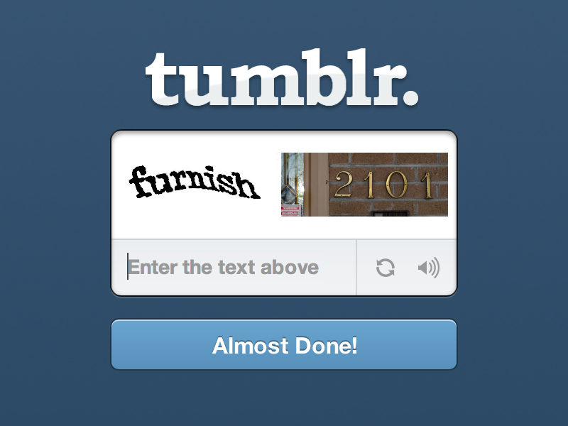 Captcha tumblr captcha