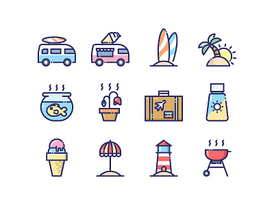 Summer Icons icon summer