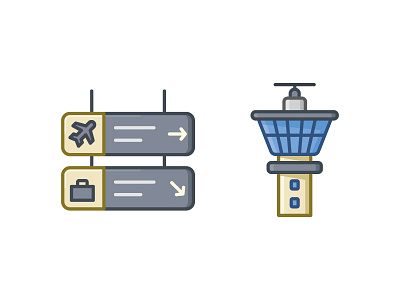Airport Icon airport atc icon sign tower traffic control
