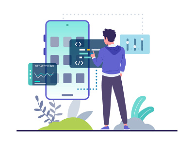 Web App Illustration