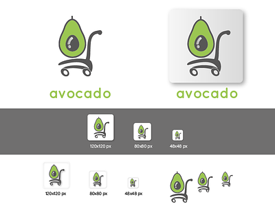 D Avocado Logo Design Icons Challenge 24 challenge logo logo design san claire thirtylogos