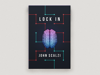 Lock In book cover design book cover design geometric sci fi